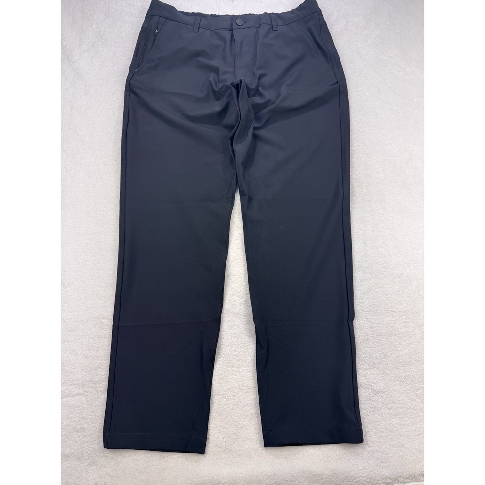 Marc New York Commuter Pants Men Black 38X34 Slim 4 Way Stretch NWT